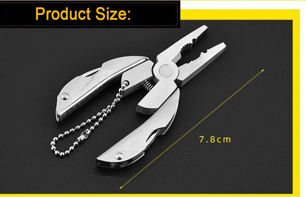 Multi-Tool Pliers Keychain