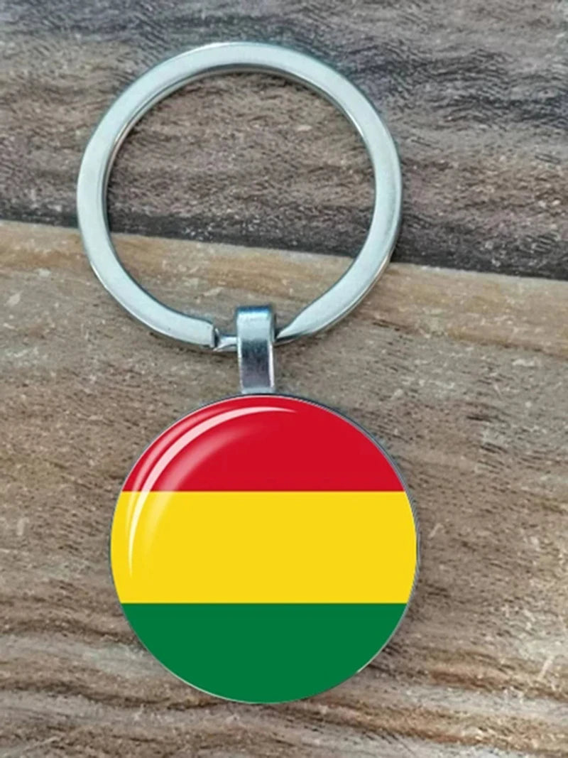 South American Flag Keychain