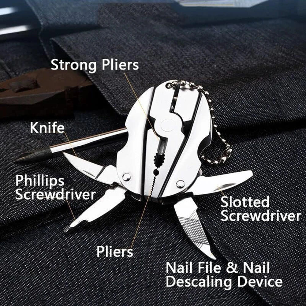 Multi-Tool Pliers Keychain
