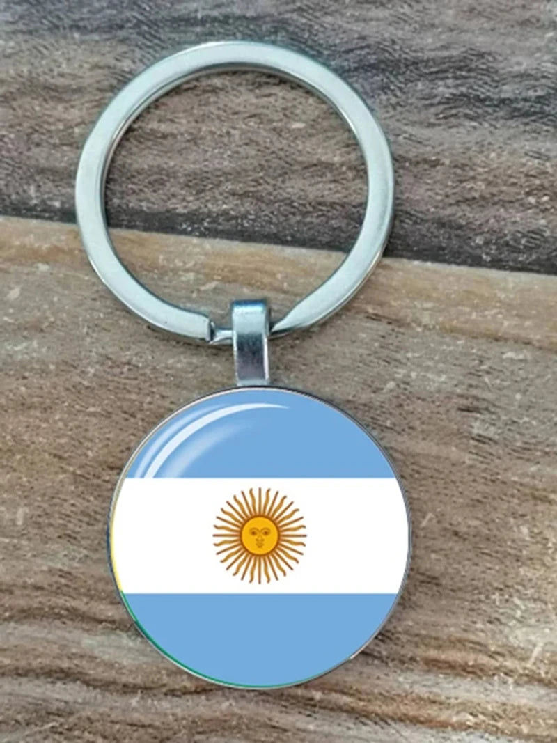 South American Flag Keychain