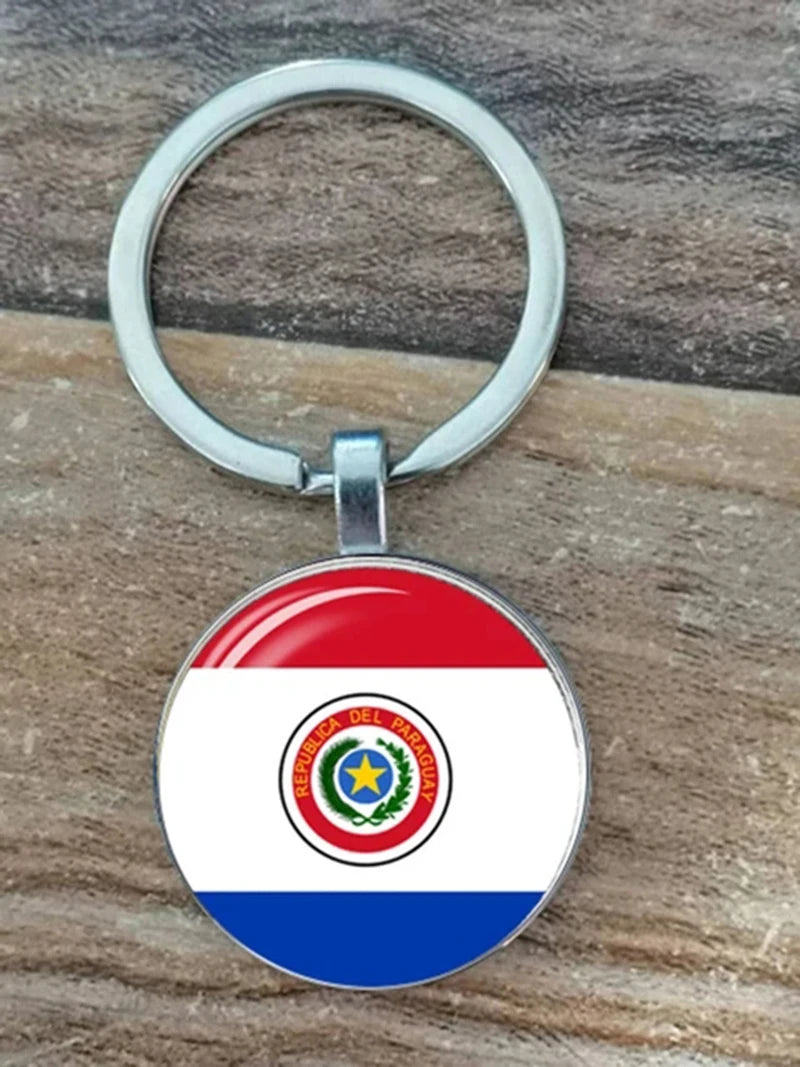 South American Flag Keychain