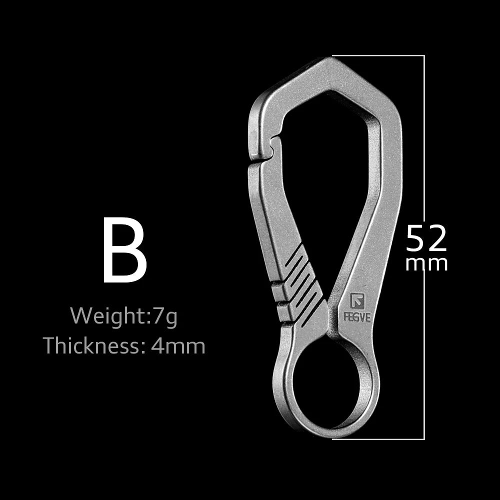 Titanium EDC Keychain Carabiner