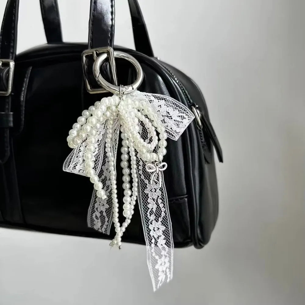 Lace Ribbon Bow Charm