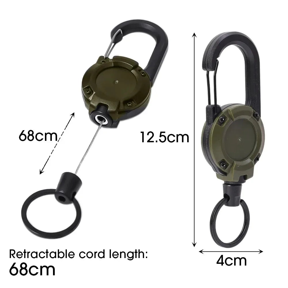 Retractable Carabiner Keychain