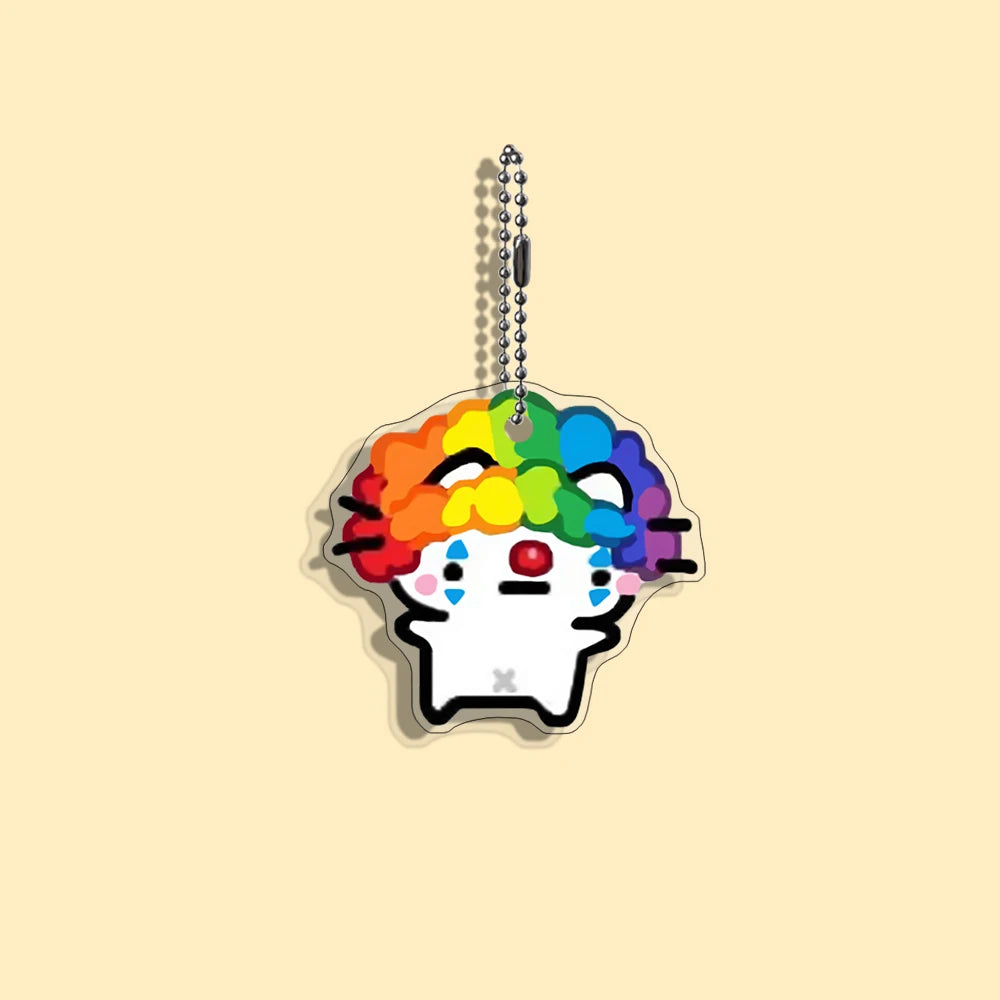 Funny Cat Character Keychain