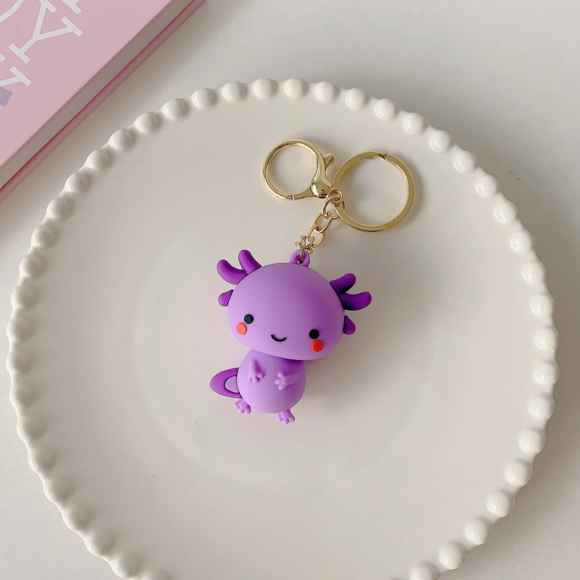 Kawaii Axolotl Keychain