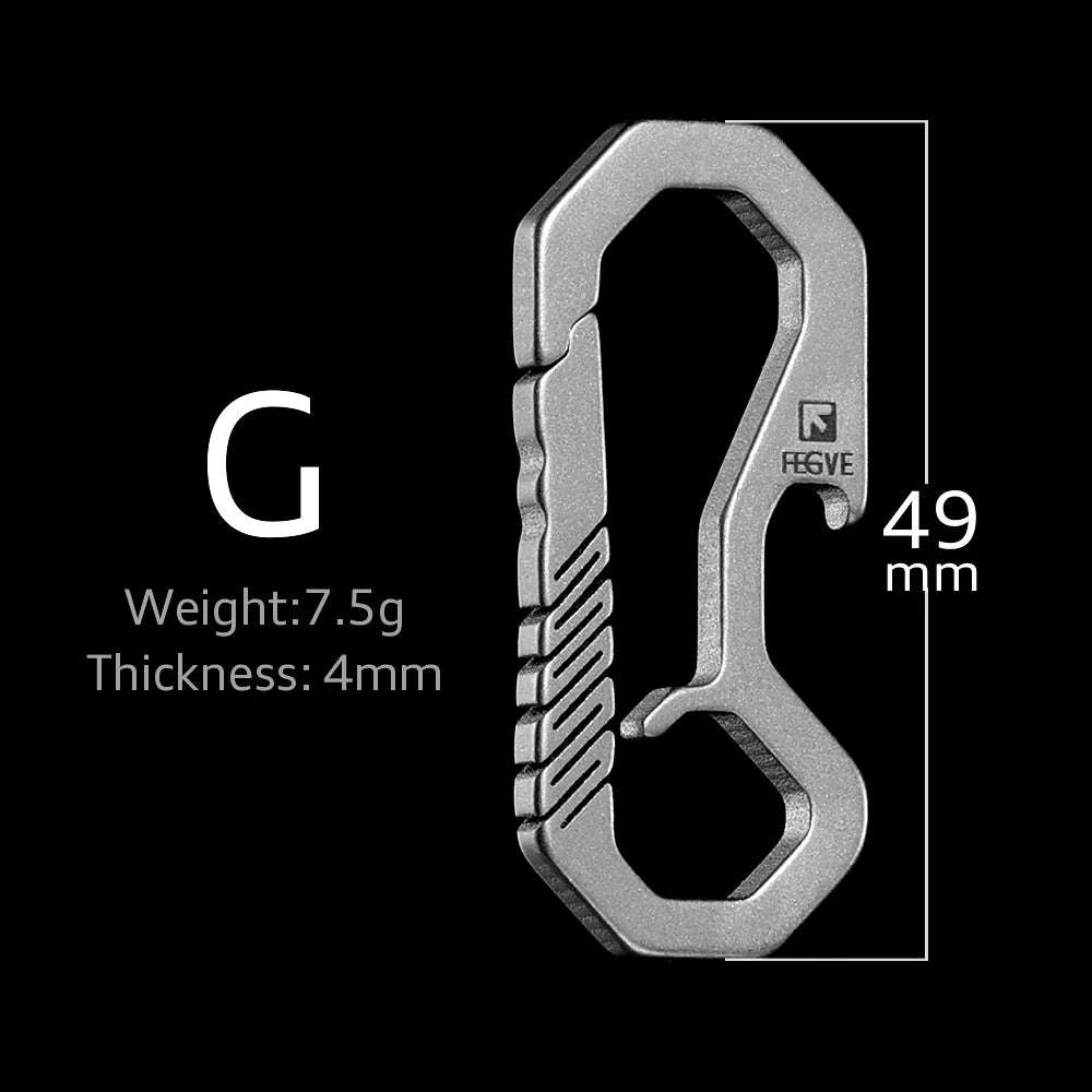 Titanium EDC Keychain Carabiner