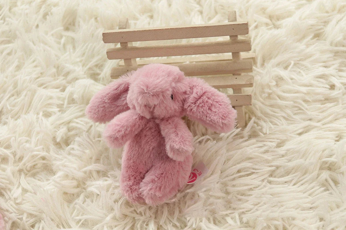Rabbit Pompom Plush Keychain
