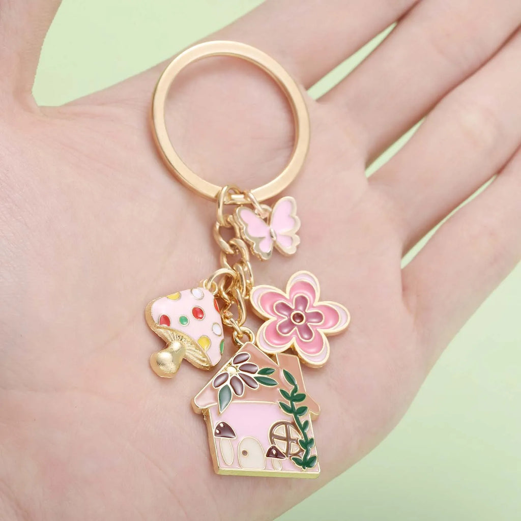 Fairy Tale Enamel Charm Keychain
