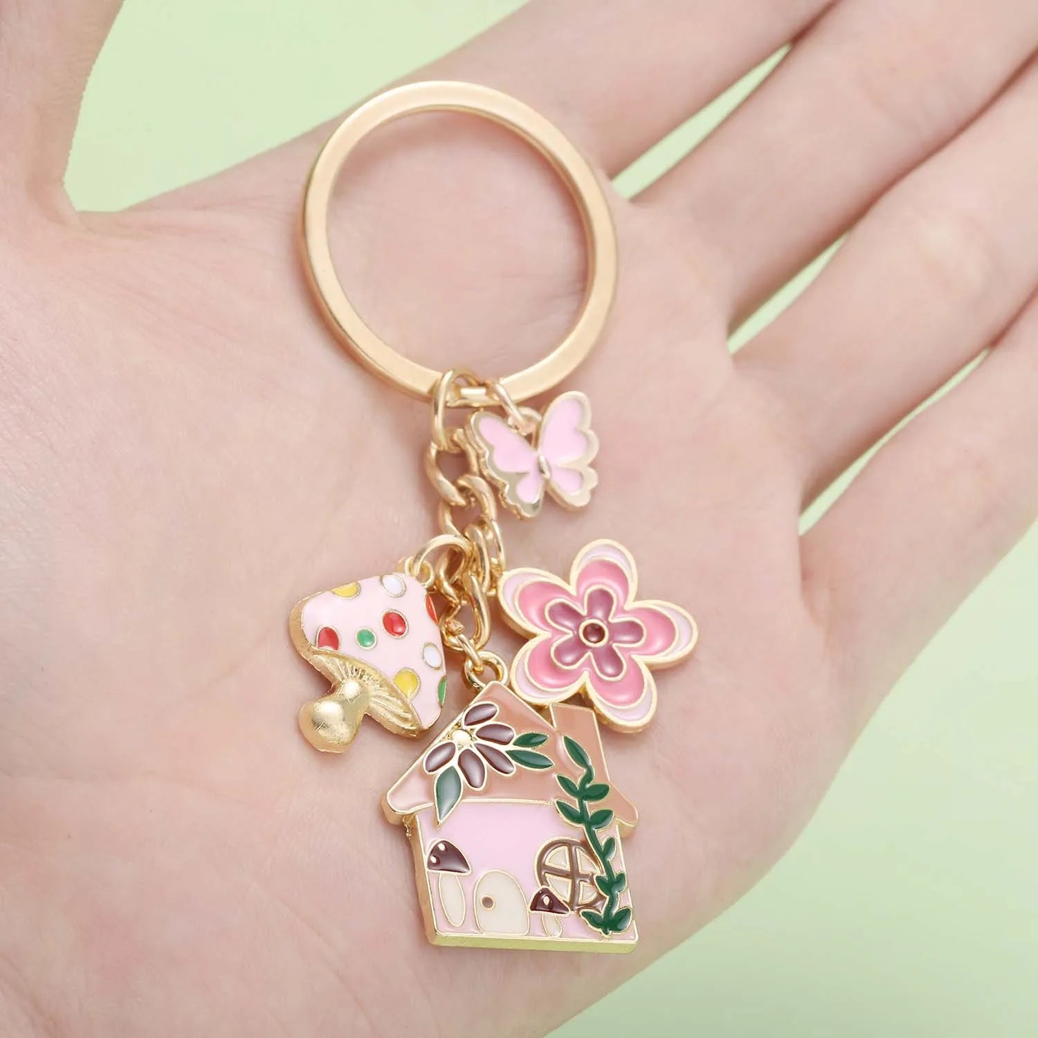 Fairy Tale Enamel Charm Keychain