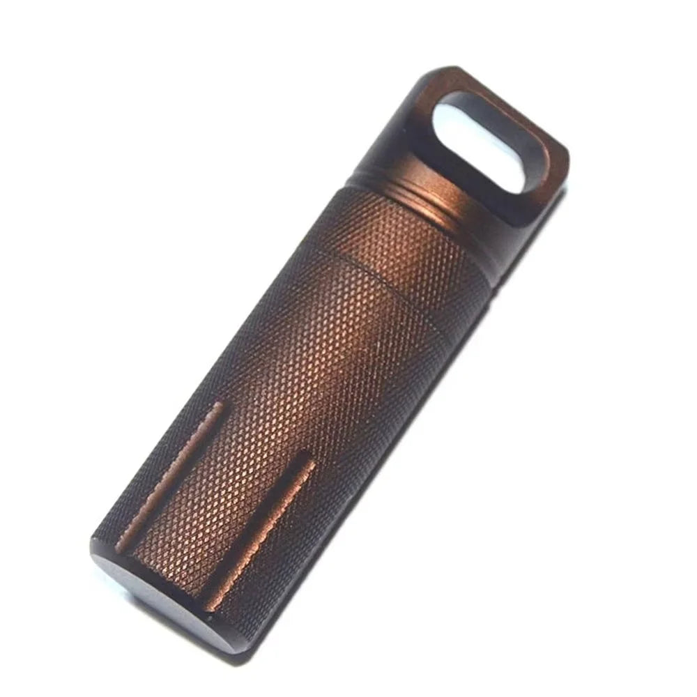 Waterproof Aluminum Pill Case Keychain