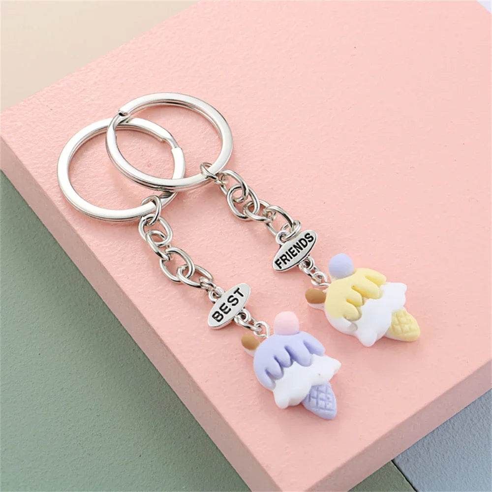Resin Dessert Charm Keychain