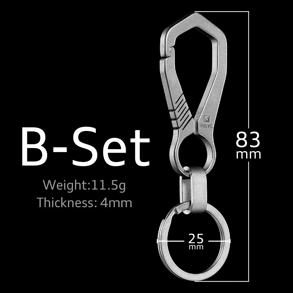 Titanium EDC Keychain Carabiner