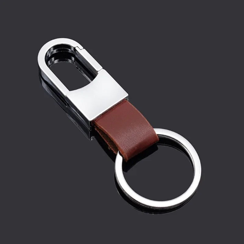 Minimalist Leather Keyring
