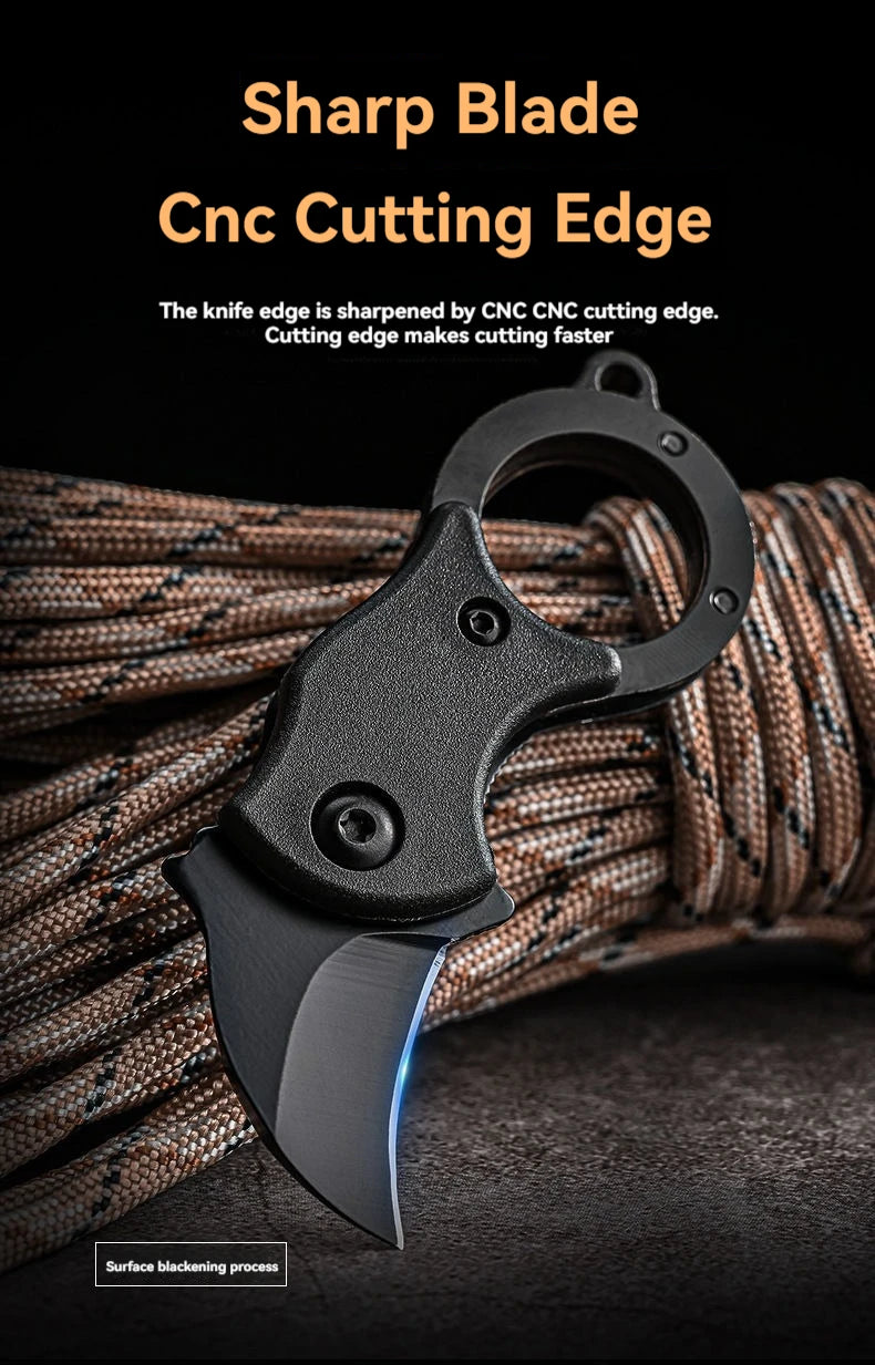 Stainless Steel EDC Knife Keychain