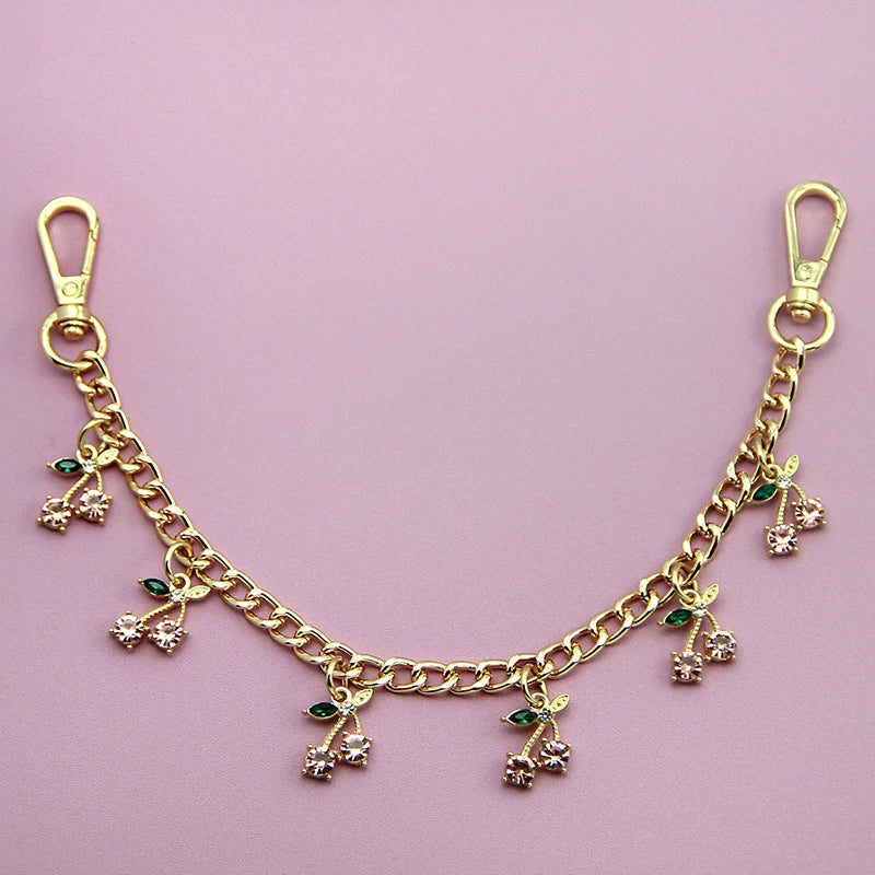 Strawberry & Cherry Bag Chain Charm