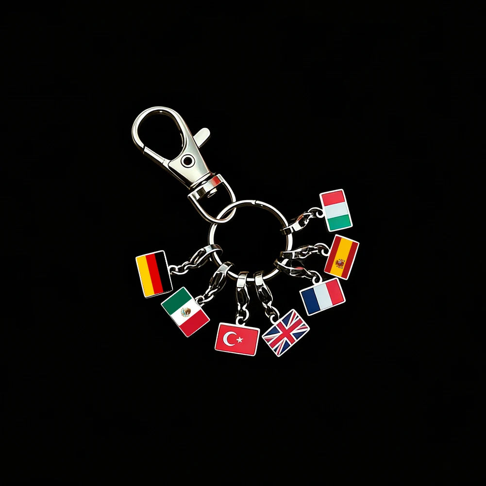 Flags of the World Keyring