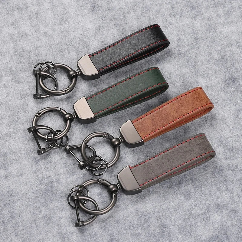 Genuine Leather Car Keychain