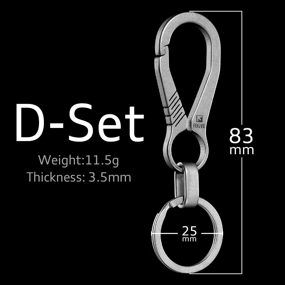 Titanium EDC Keychain Carabiner