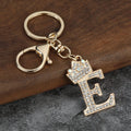 Rhinestone Initial Keychain