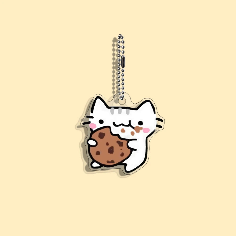 Funny Cat Character Keychain