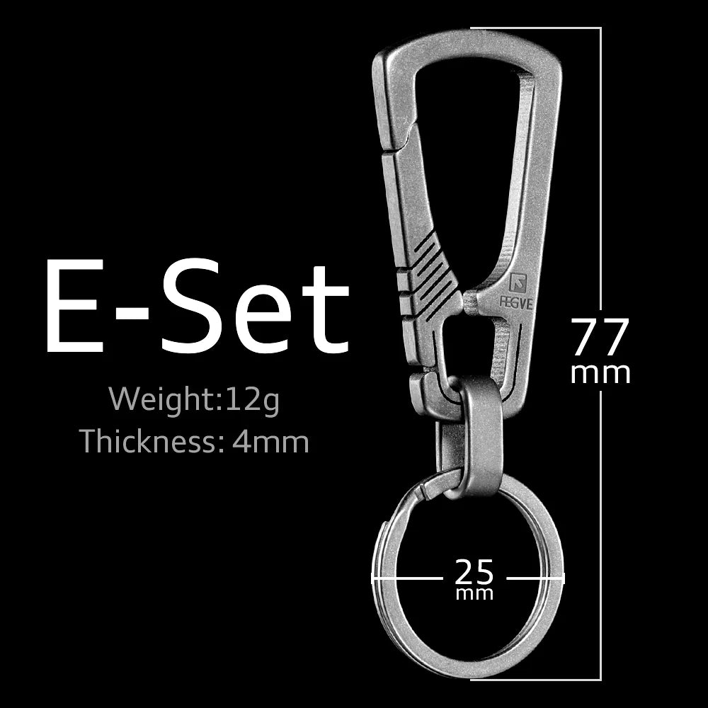 Titanium EDC Keychain Carabiner