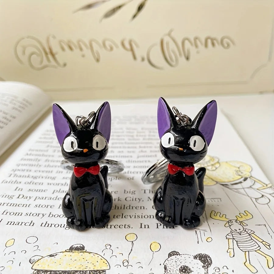 Black Cat PVC Keychain
