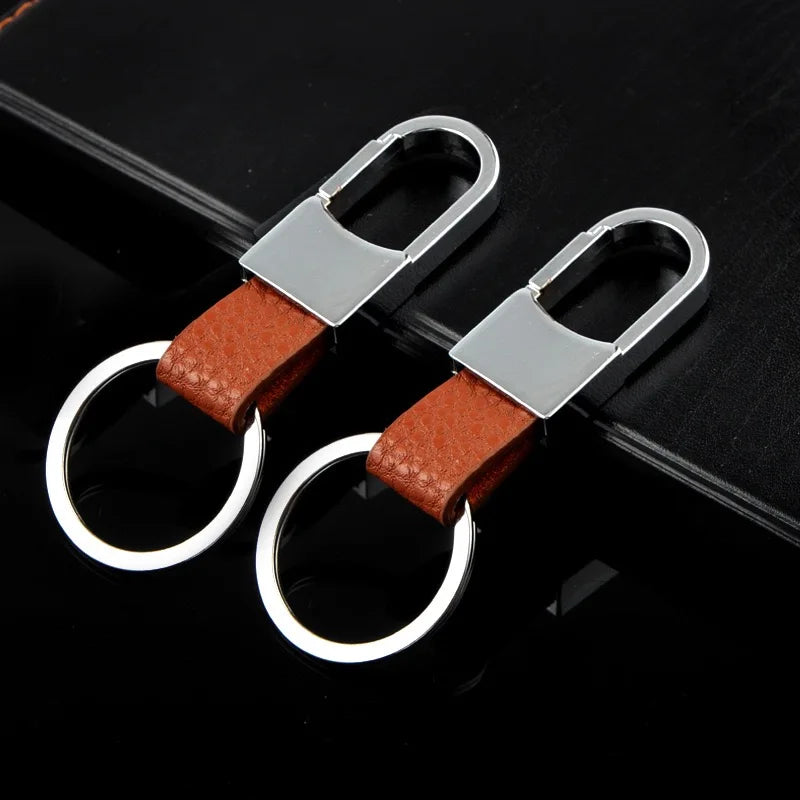 Minimalist Leather Keyring