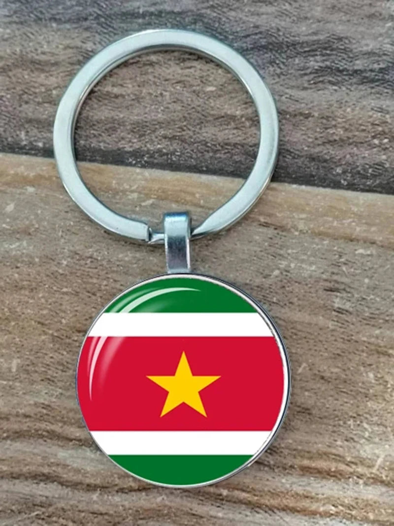 South American Flag Keychain