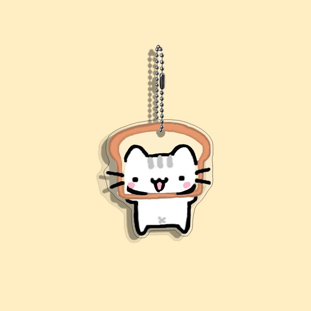 Funny Cat Character Keychain