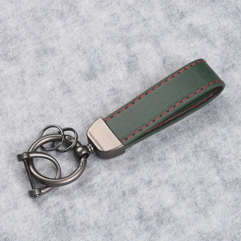 Genuine Leather Car Keychain