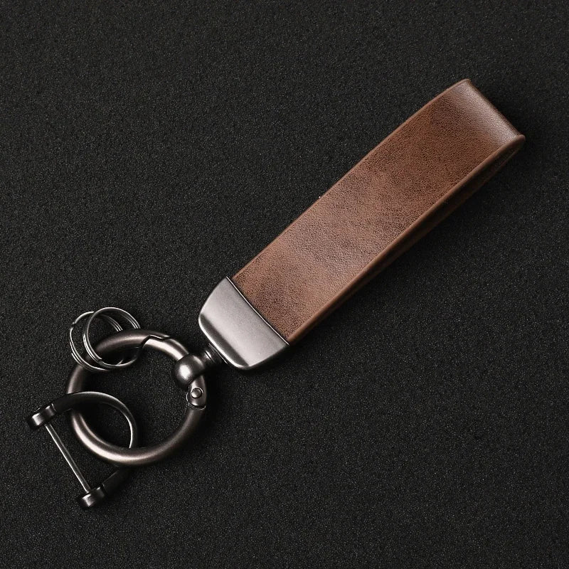 Genuine Leather Car Keychain