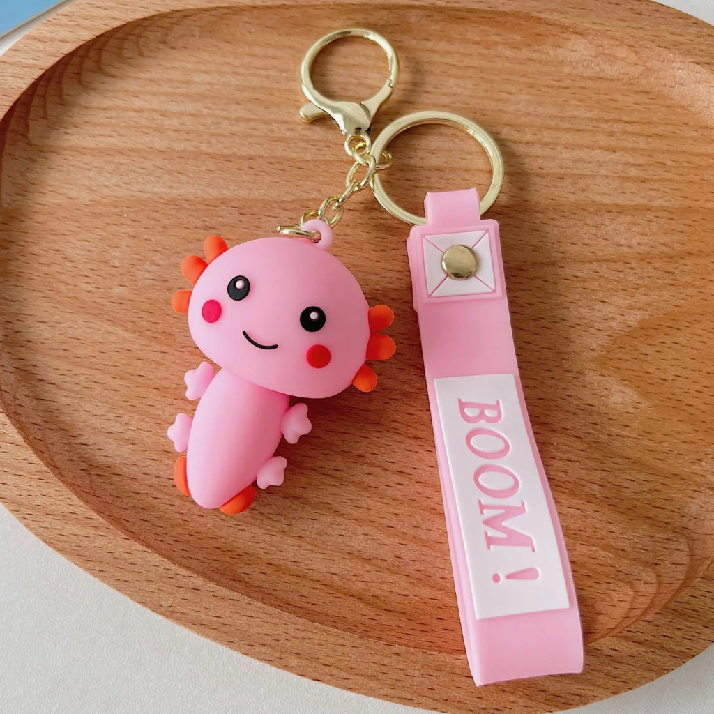 Kawaii Axolotl Keychain
