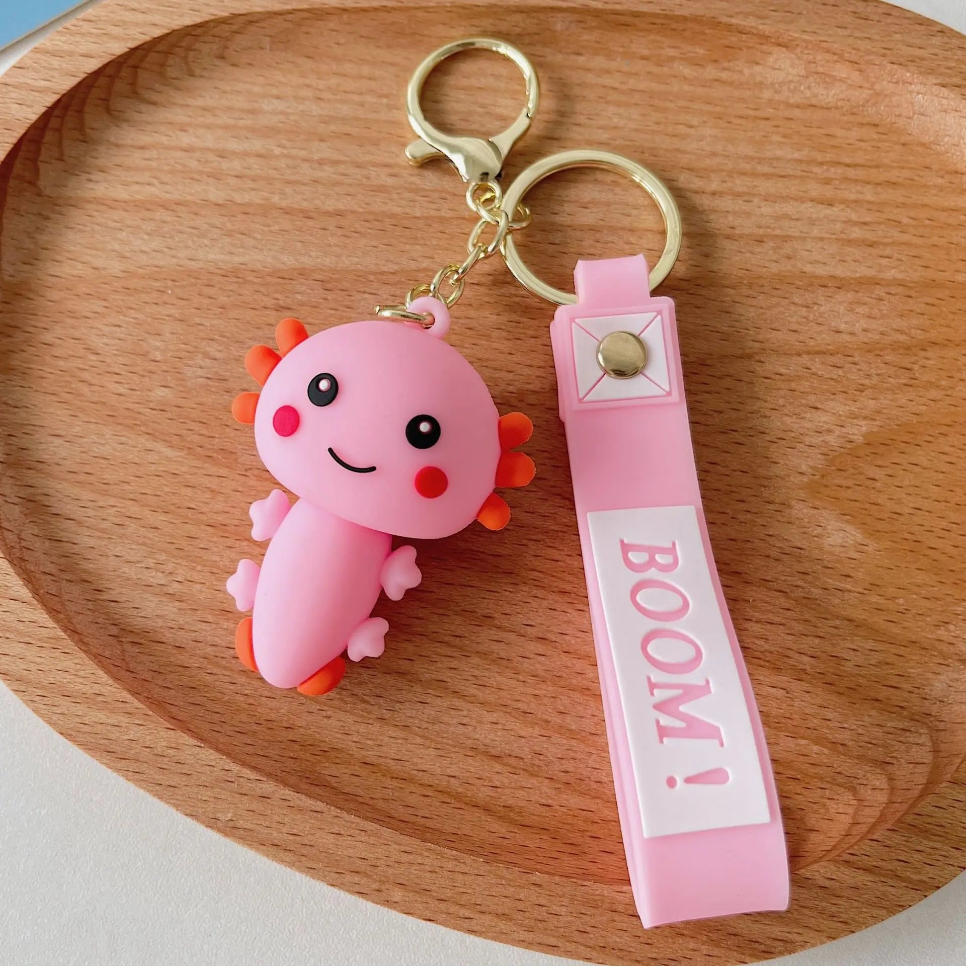 Kawaii Axolotl Keychain