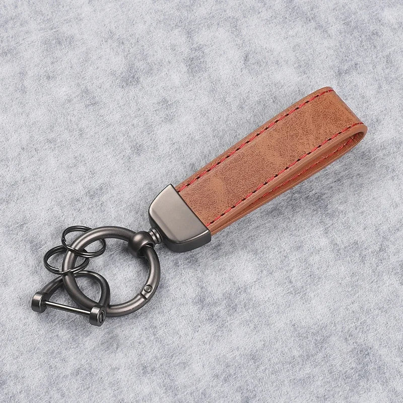 Genuine Leather Car Keychain