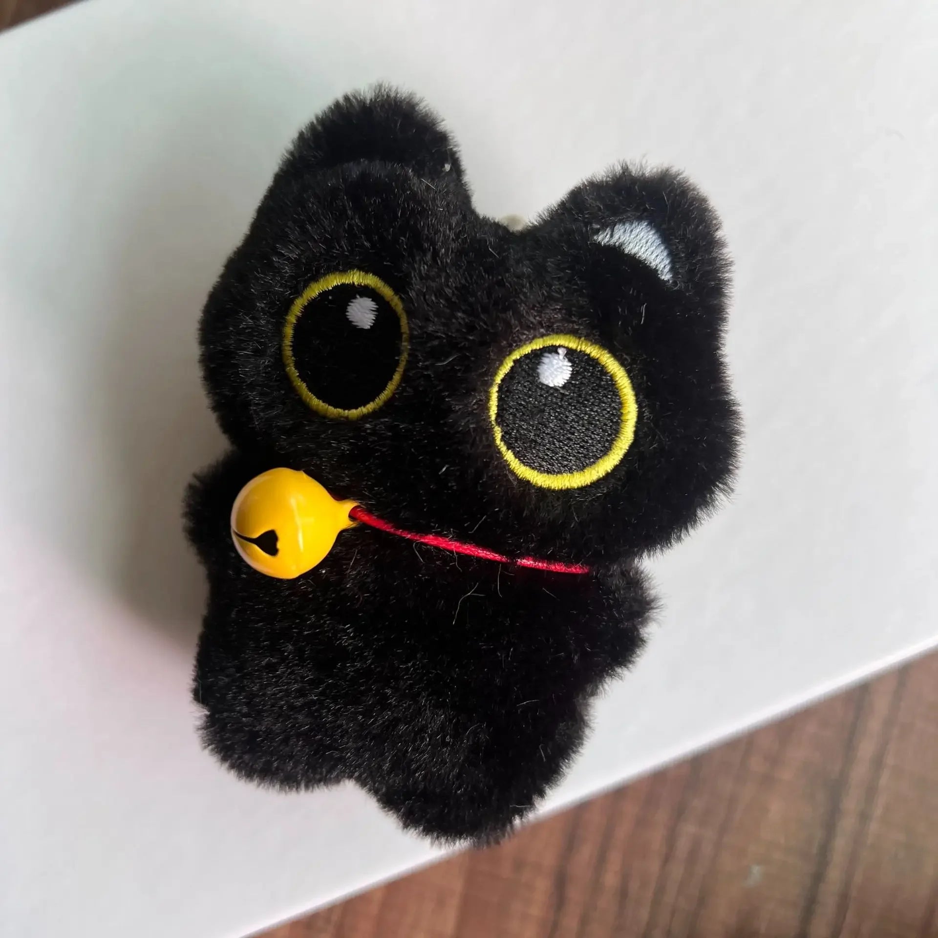 Black Cat Squishy Plush Keychain