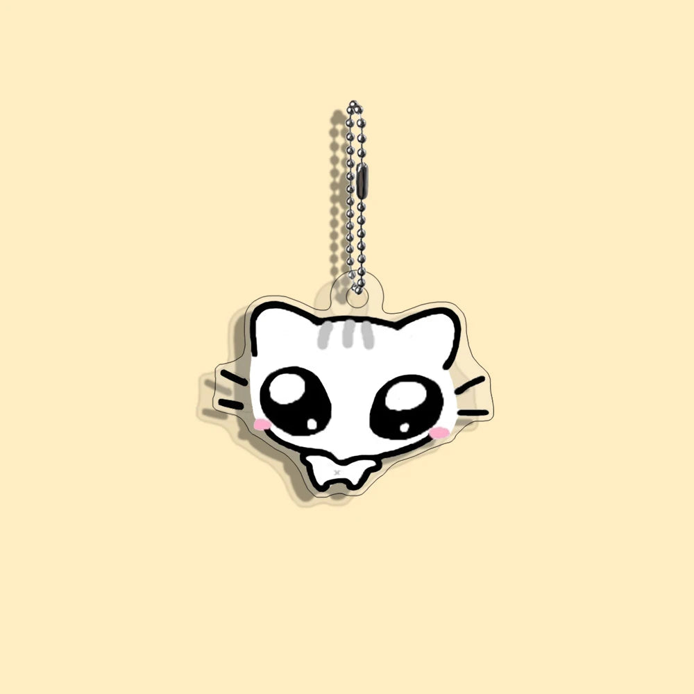 Funny Cat Character Keychain