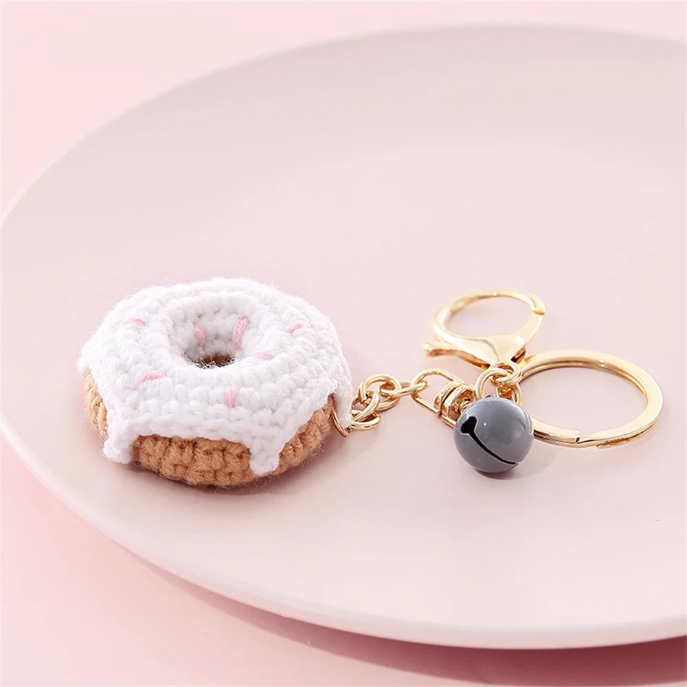 Crochet Fruit & Donut Keychain