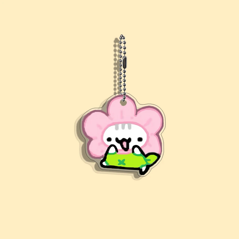 Funny Cat Character Keychain