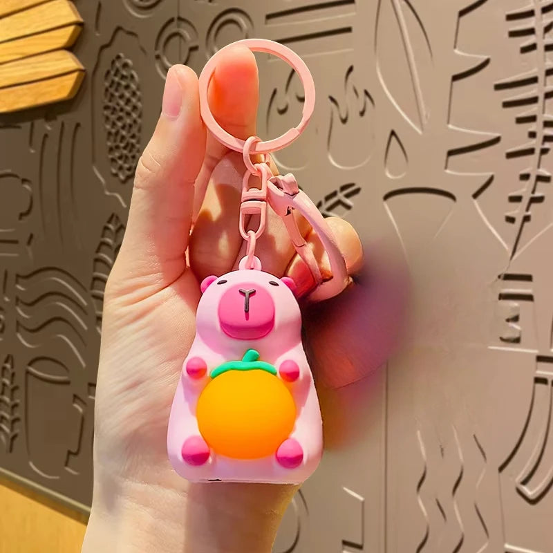 Glow Capybara Kawaii Keychain