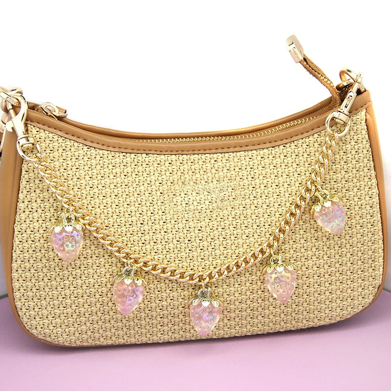 Strawberry & Cherry Bag Chain Charm