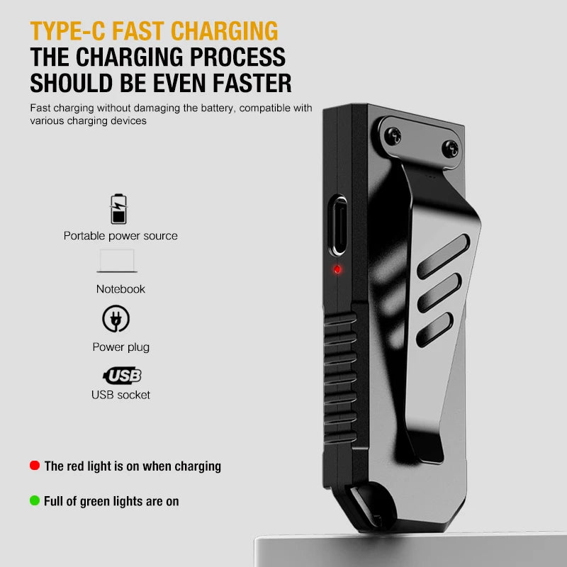 Portable EDC Keychain Flashlight
