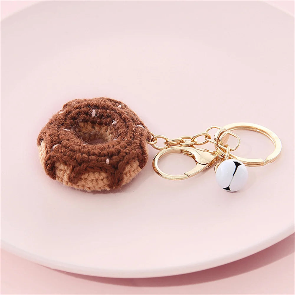 Crochet Fruit & Donut Keychain