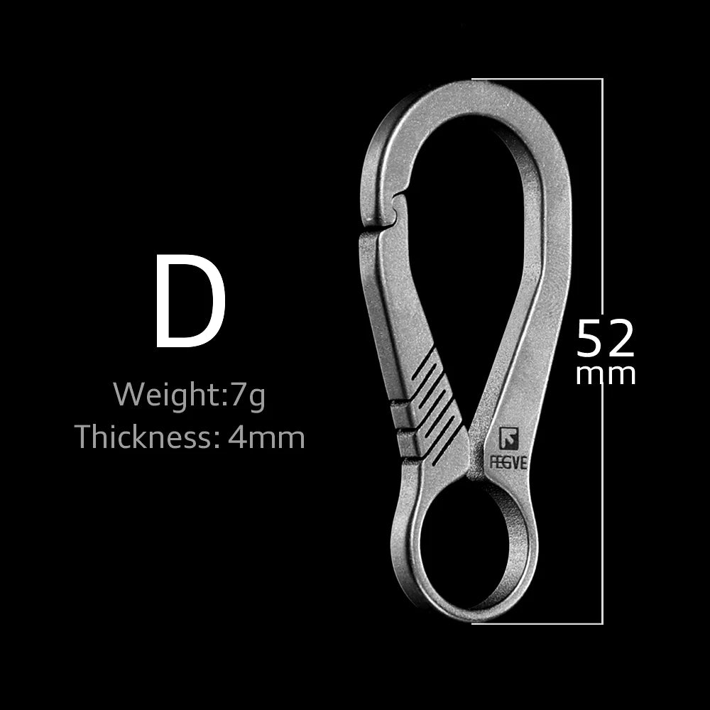Titanium EDC Keychain Carabiner