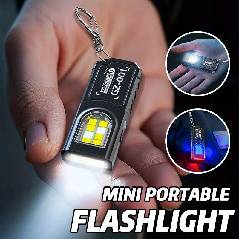 Powerful Mini COB LED Keychain Flashlight