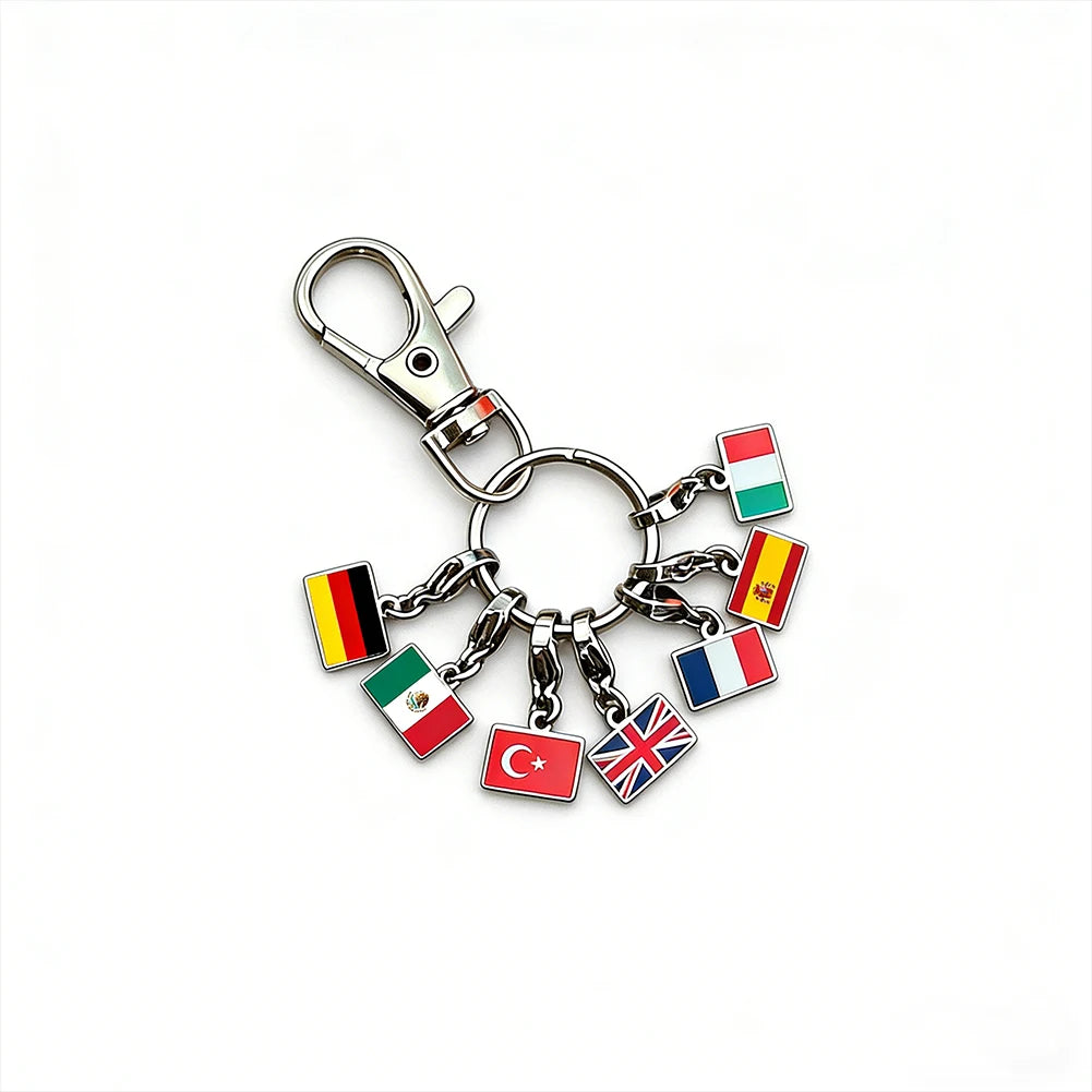 Flags of the World Keyring