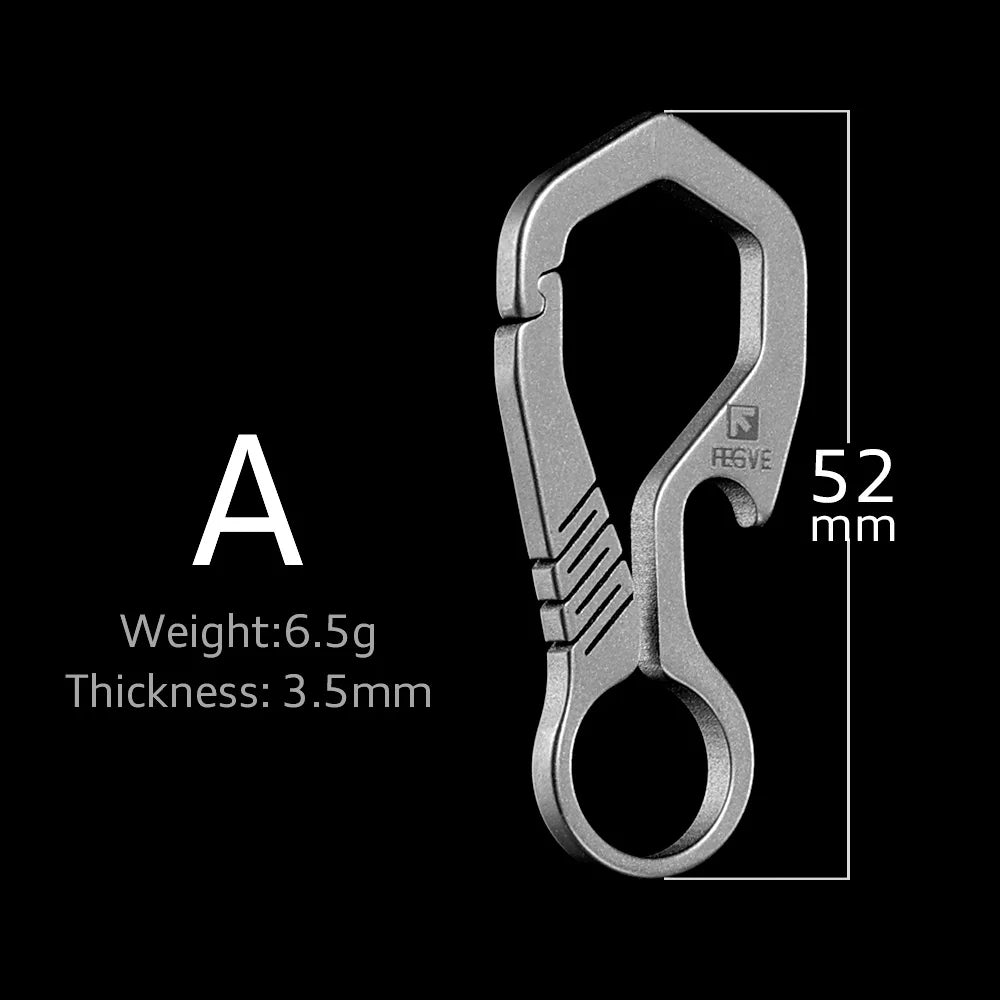 Titanium EDC Keychain Carabiner