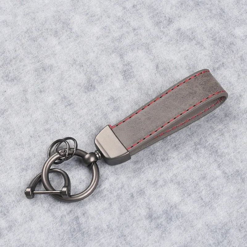 Genuine Leather Car Keychain