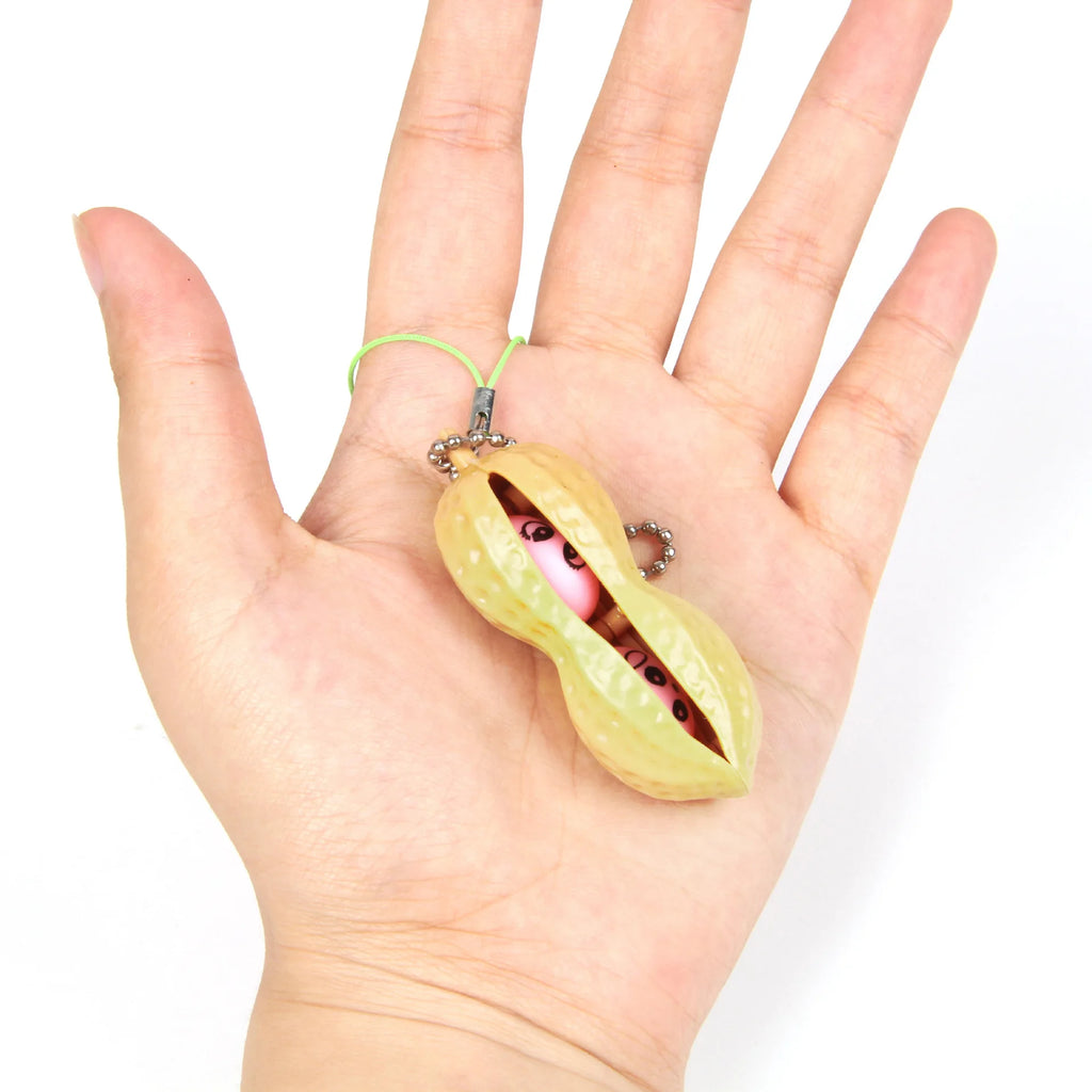 Squishy Edamame Fidget Keychain