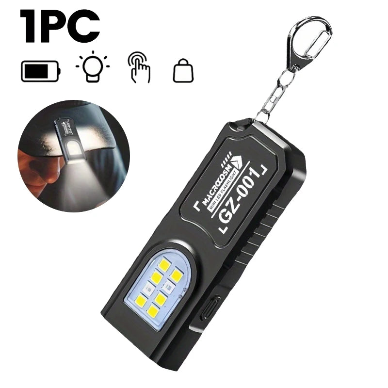 Powerful Mini COB LED Keychain Flashlight